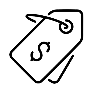 price outline icon